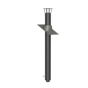 Teräshormi Jeremias 3m, Ø150mm, musta