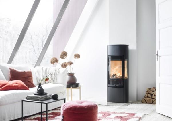 Kiertoilmatakka Contura 896 Style harmaa, valurautaluukulla